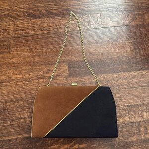 Vintage brown/black handbag